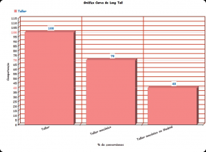 Gráfico Long Tail en estrategias SEO