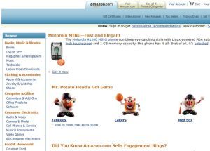 ¿Cómo era la web de Amazon hace 10 años?