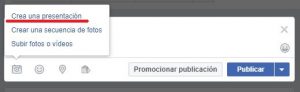 Cómo crear presentación en Facebook