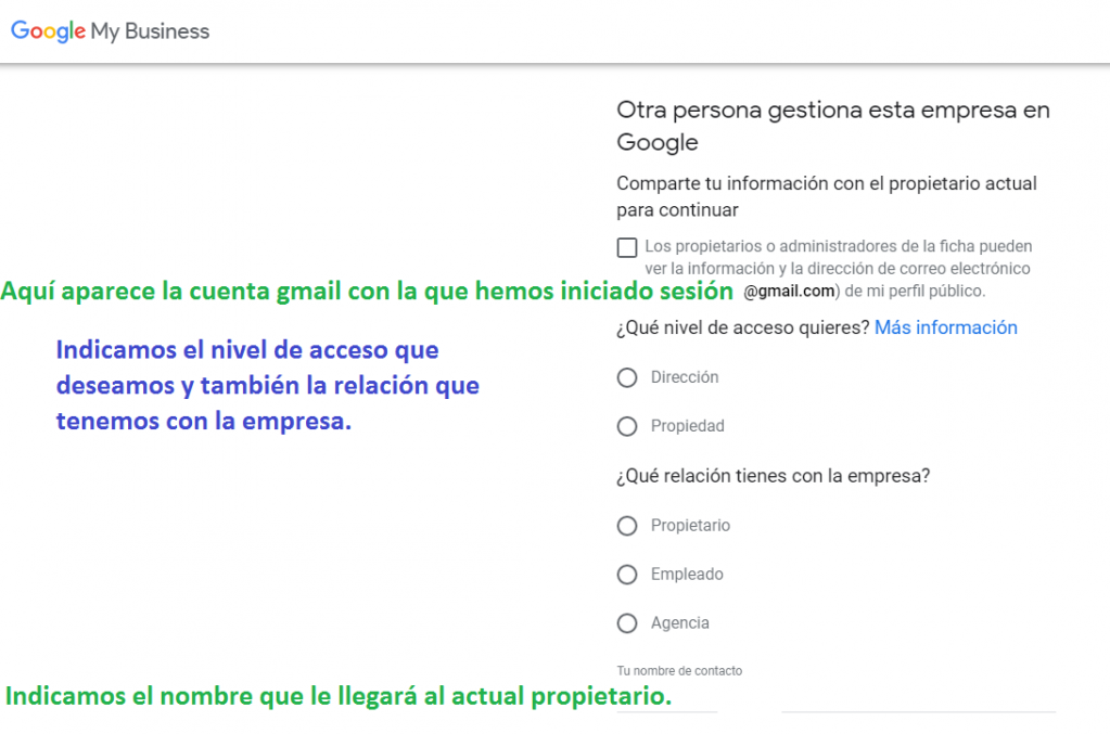 Tomar posesión de tu ficha de Google My Business