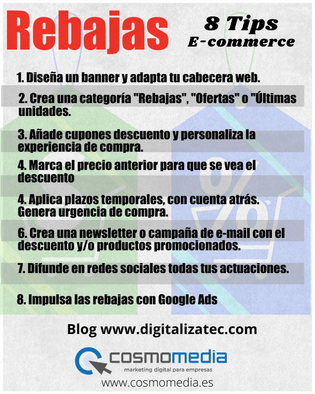 Rebajas en ecommerce 8 tips