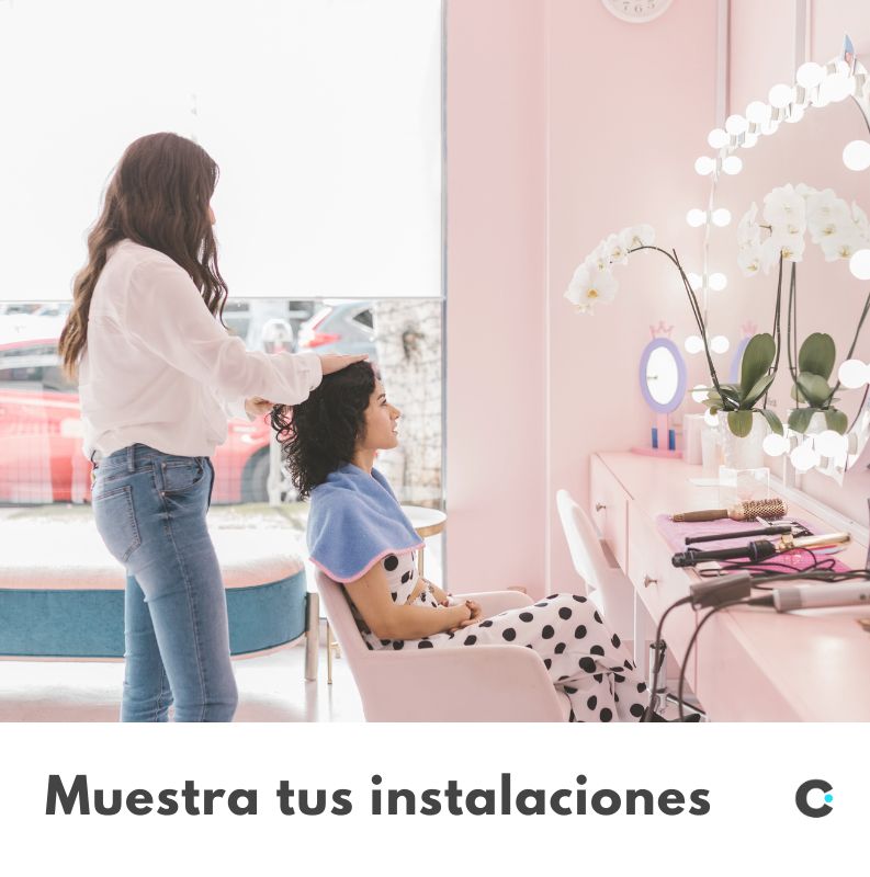 muestra instalaciones peluquería