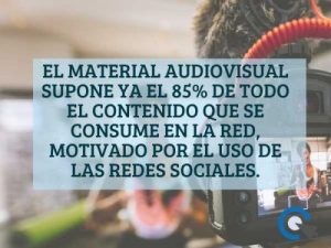 Material audiovisual en redes sociales