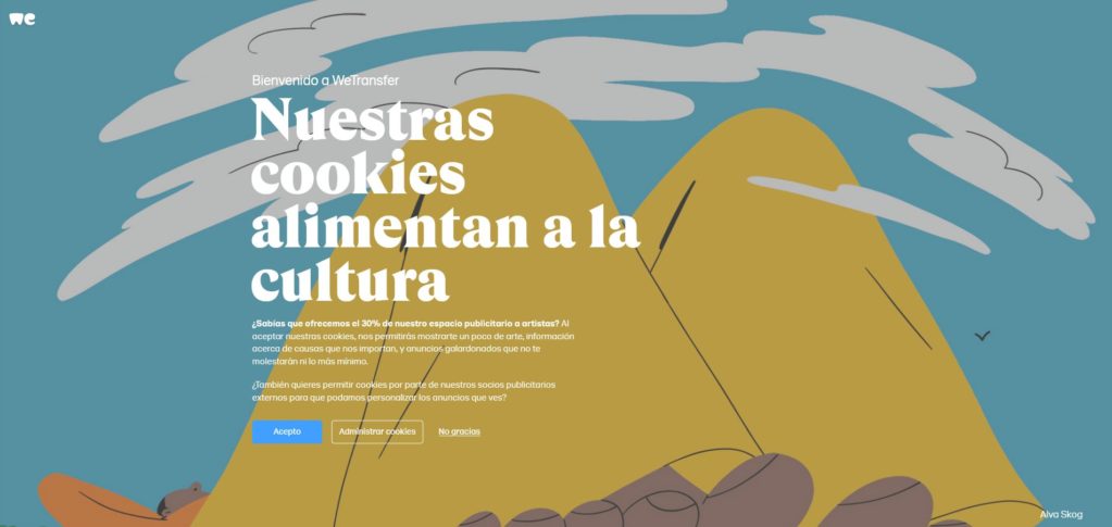 Enviar y recibir archivos por WeTransfer - Pasos