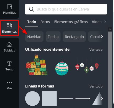  Crear felicitación navideña con CANVA - Paso 6