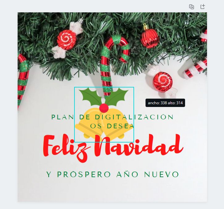  Crear felicitación navideña con CANVA - Paso 6 - 3