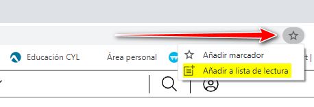 Lista de lectura en Chrome