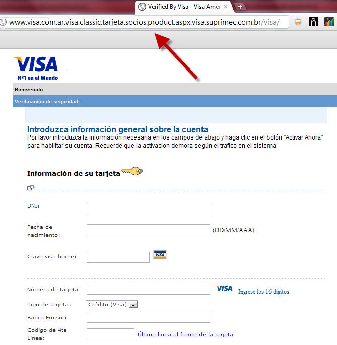 Ejemplo de Phishing