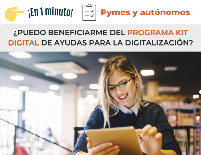 Cuestionario para saber si una pyme o autónomo cumple con los requisitos establecidos en el Programa Kit Digital