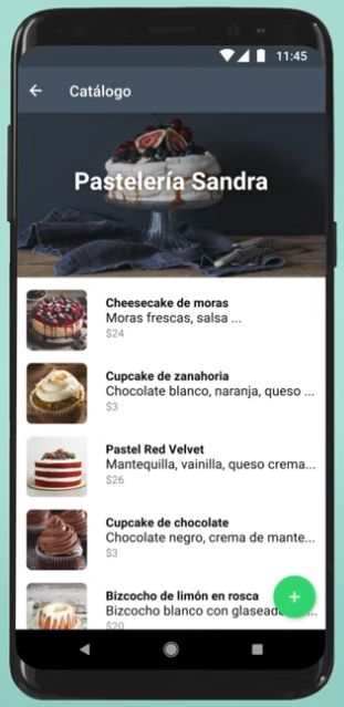 Catálogo de productos o servicios en WhatsApp