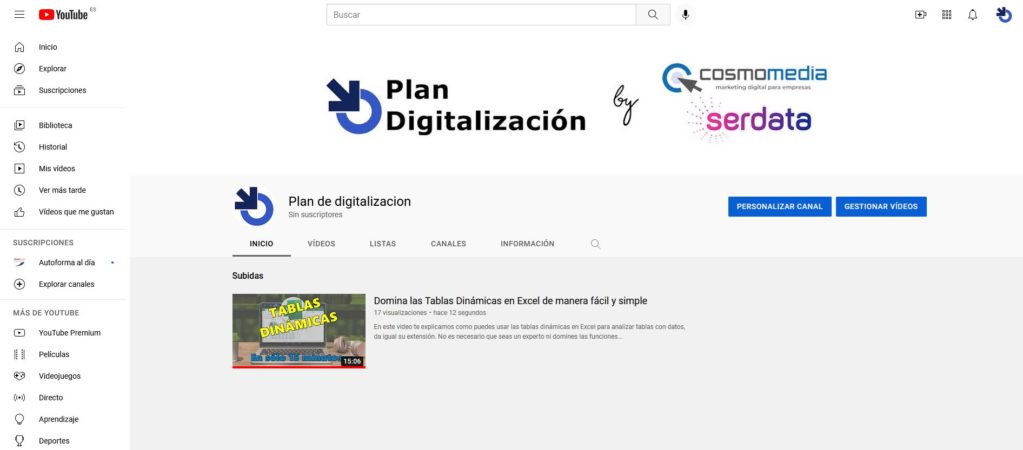 Cómo crear un canal de Youtube 1