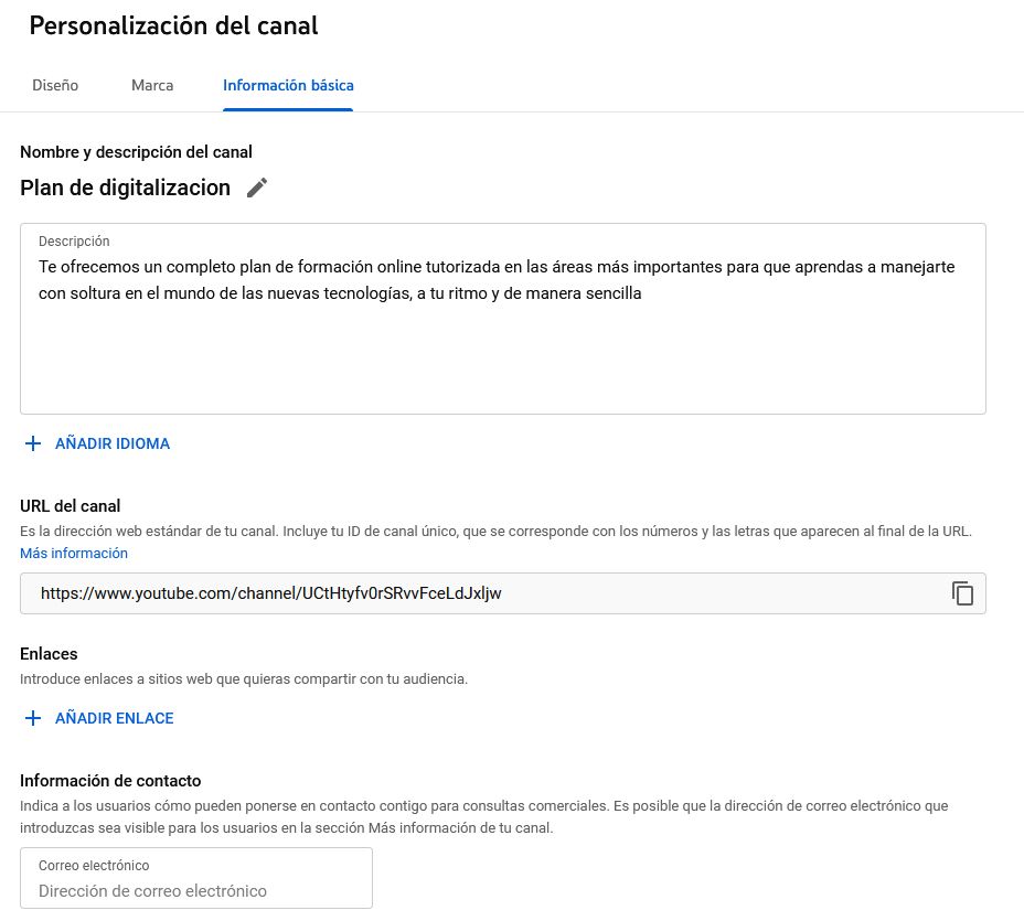 Cómo crear un canal de Youtube 7