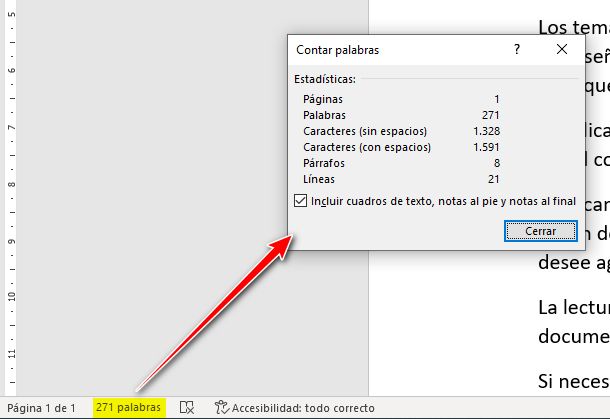 Cómo conocer las estadísticas de un documento de Word