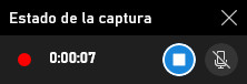 Cuando inicies la captura se abrira la ventana de estado de la captura