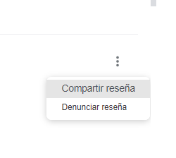 Denunciar reseña falsa a Google